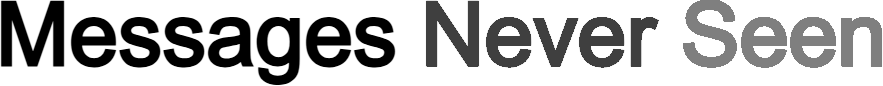 Messages Never Seen Logo